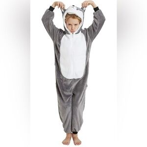 Dog Onesie Costume | Size 150 | Fleece Pajamas | Husky Puppy | Halloween | New